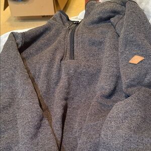 Orvis Charcoal Zip-Up Sweater